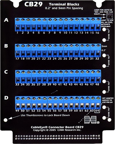 CableEye 759 / CB29 Interface Board (Screw Terminal Blocks)