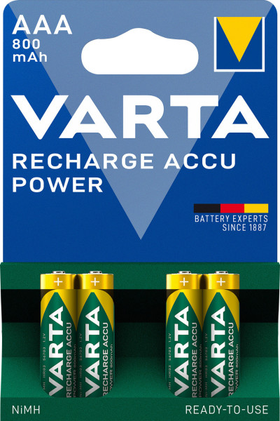 Akku AAA 1,2V (HR03) *Varta* Recharge Accu - 4er-Pack