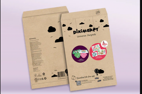 Piximakey Studio Starter Set «Cuentos de hadas», juego con soporte, figuras y fondos