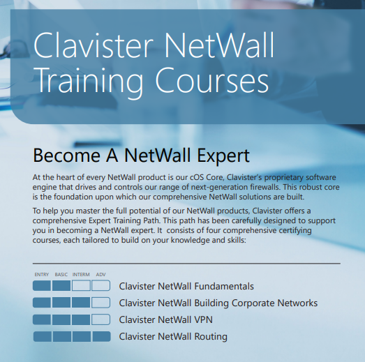 Clavister Certification Online - 1 person 2 attempts