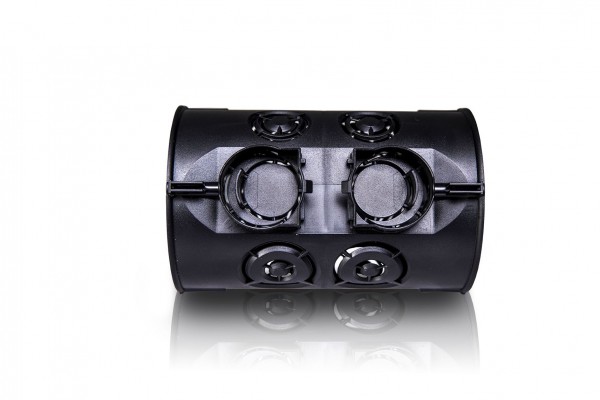 f-tronic flush-mounted double appliance box t=100mm for opposite installation in partition walls, E400