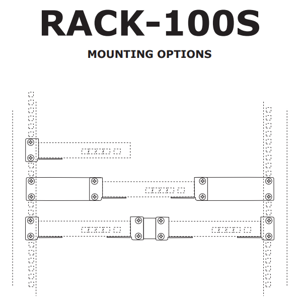 Clavister NetWall 100 Series Rack Mounting Kit