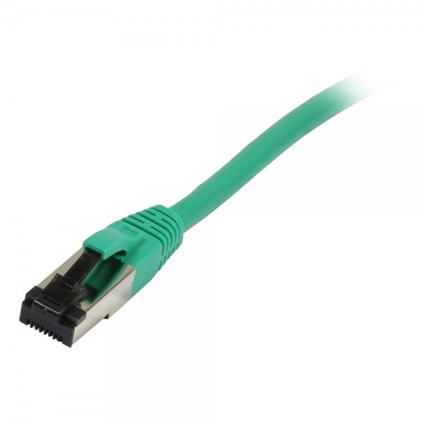 Patchkabel RJ45, CAT8.1 2000Mhz, 0.25m, grün, S-STP(S/FTP), TPE/LSZH(SuperFlex), AWG26, Synergy 21