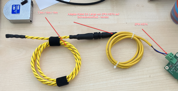 ALLNET MSR sensor, e.g. for leak detection, cable length 7.5 m + 2 m