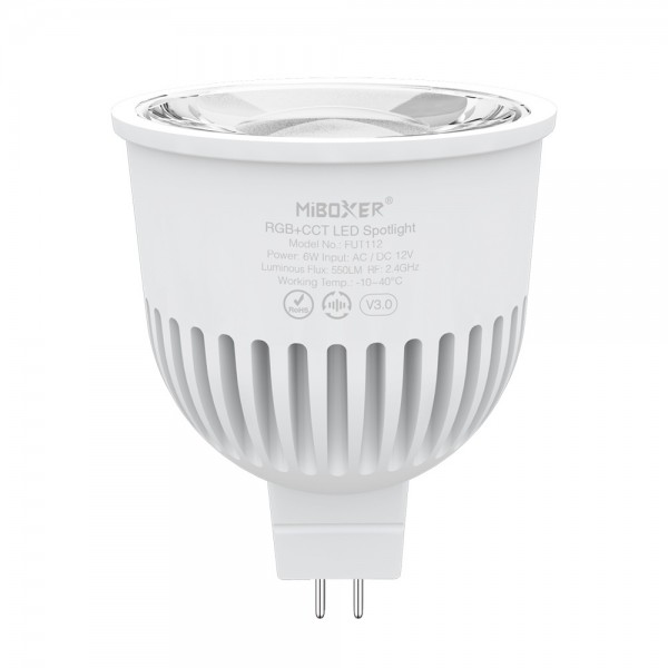 Synergy 21 LED Retrofit Gx 5,3/MR16 6W (RGB-CCT) 2,4 GHz smooth dim *Milight/Miboxer*