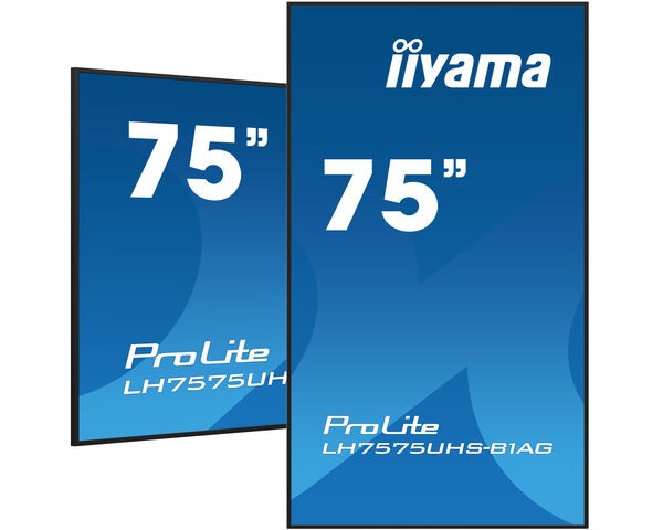 iiyama ProLite Pantalla profesional 75" 4K UHD, negro