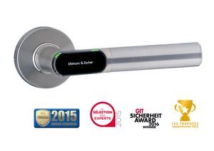 U&Z Private CX2172F Türdrücker Rundrosette /Drücker L-Form /Bluetooth /BRANDSCHUTZ