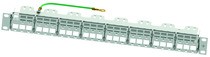 Telegärtner Modulträger, Patchpanel, f. 48xAMJ-S-Mod./Kupp., 19&quot;, incl.Kabelabfangung, (Keystone)