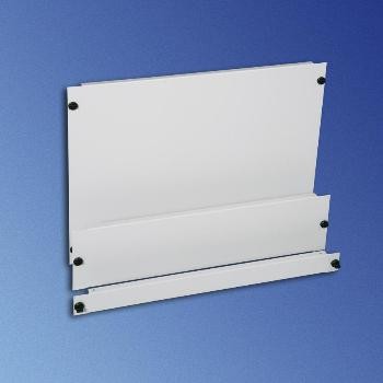 Knürr zub.Blindplatte Quick-Fix, 2HE, Lichtgrau, (3-Stück)