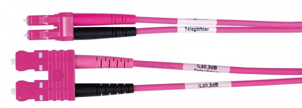 Telegärtner LWL, PatchKabel, duplex, LC-SC, 5m, 50/125u, OM4,