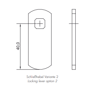 U&Z Zubehör CX2192 Schlie? hebel Variante 2