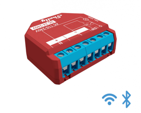 Shelly 1PM Plus Relé Wi-Fi - 16A - BT