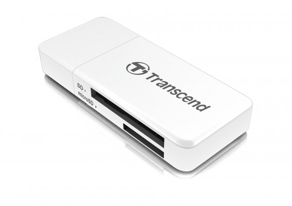 Transcend RDF5W Lector de tarjetas, blanco