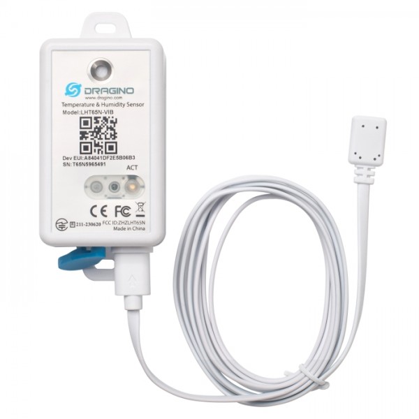 DRAGINO LHT65N-VIB Sensor de vibración LoRa