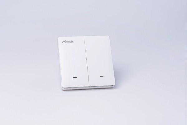 Milesight IoT WS502-2W-W11 Interruptor de pared LoRaWAN / 2-Hilos / 2 Botones