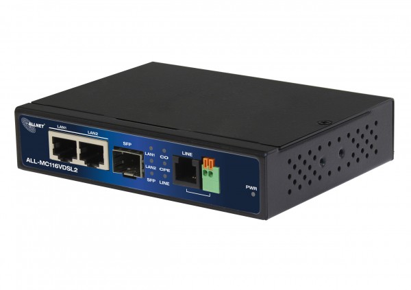 ALLNET point-to-point modem VDSL2 via 2-wire unmanaged "ALL-MC116V2" / Max. 3km with max. 160Mbit/s
