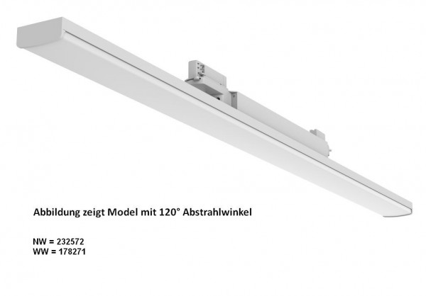 Synergy 21 Luminaria lineal Serie Track 48W 120º CRI&gt;90, blanco cálido