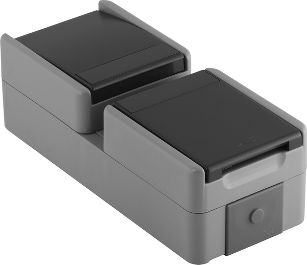 TEM Series Fontana socket outlet SCH+Switch2WAY VERT SE