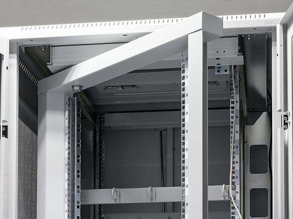 Triton 19"zbh. Schwenkrahmen bis 150KG, für Verteiler mit 32HE, B800mm, Nutzbare höhe 27HE, Lichtgrau