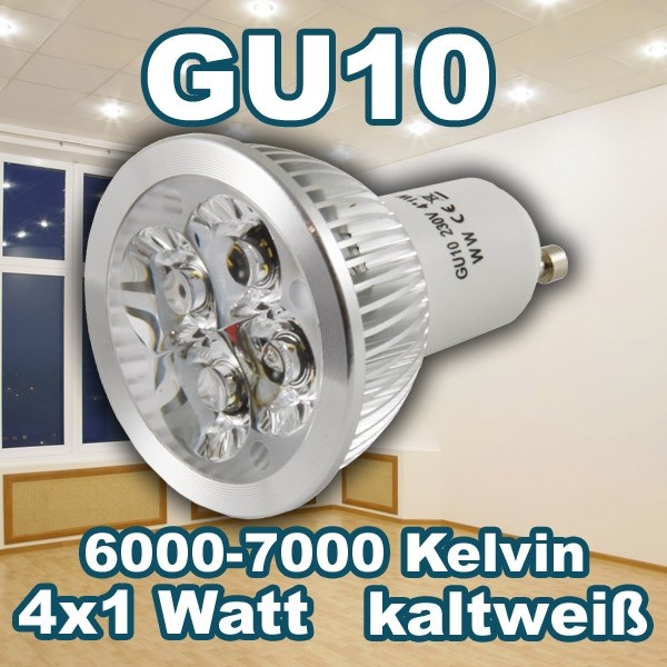 Synergy 21 - GU10 4x 1W, blanco frío