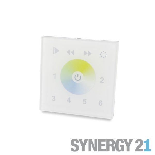 Synergy 21 Controlador Táctil Blanco Dual DMX - WALL 2201, M
