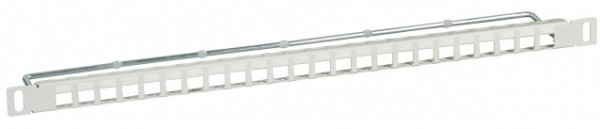 Panel de parcheo 24x 19" 1/2U, Gris claro