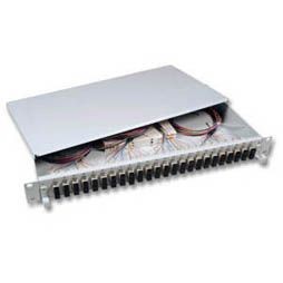 LWL-Patchpanel Spleisbox,19", 6xSC-Duplex, 9/125um, ausziehb