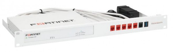 Rackmount.IT, Rack Mount Kit for Fortinet, FortiGate FG-40F/FG-40F-3G4G/FG-60F, UTP(ungeschirmte) Kupplung/Patchkabel,