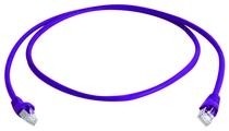 Telegärtner Patchkabel CAT6A, 1m, Lila, 500MHz, PIMF, Halogenfr