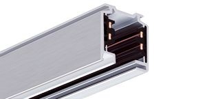 EUTRAC Carril trifásico plata, 1 metro