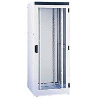 Knürr Schrank groß 46HE,B600/T 800mm,Lochraster,Lichtgrau,