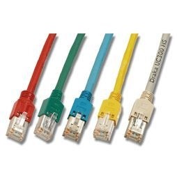 Patchkabel RJ45, CAT5+, 300Mhz, 7,5m Grau, mit Draka SF/UTP+TM