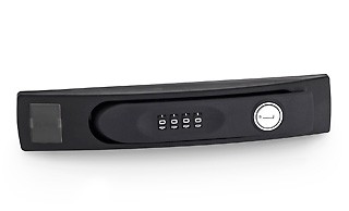 Triton 19"Schrank,zbh. Kunststoffschwenkhebelgriff mit mechanischem 4-Zahlen-Codeschloss