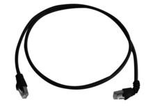 Telegärtner Patchkabel CAT6A, 1x90Grad, 3m, Schwarz, 500MH