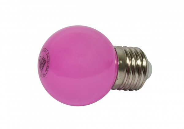 Synergy 21 Bombilla 1W E27 Rosa, para cadena de luces