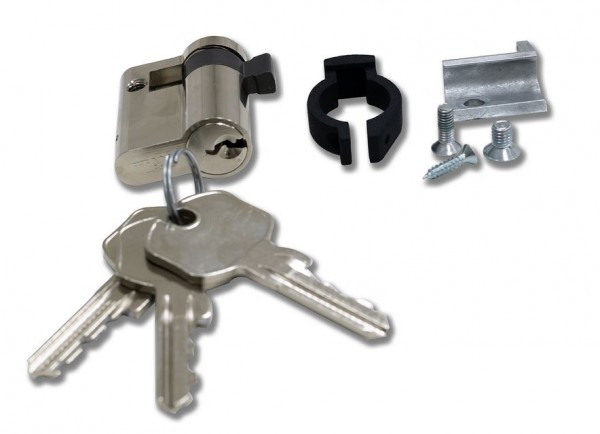 Triton 19"Schrank,zbh. Ersatz, Schwenkhebelgriff, Metall, zbh. PHZ(gleichschliessend), universal Schlüssel