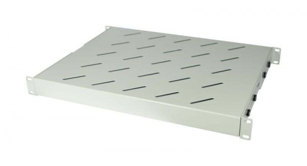 ALLNET 19&quot;zbh. Fachboden fest, für 1200mm Schrank tiefe, 1HE, Lichtgrau, t950-1050mm