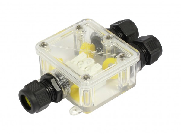 Synergy 21 - Waterproof connector box 3 ports transparent