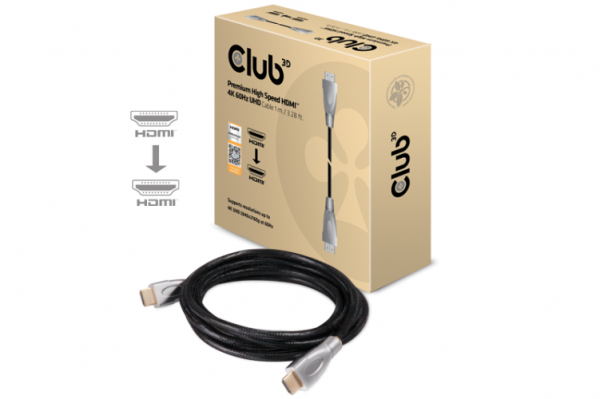 Club 3D Premium High Speed HDMI? 4K60Hz UHD Cable M/M 1 m 30AWG