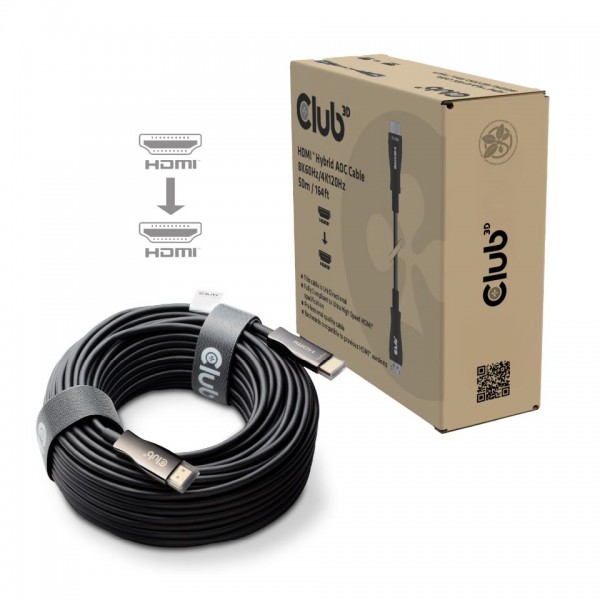 Kabel Video HDMI ST/ST 50,0m *Club3D* AOC 4K120Hz