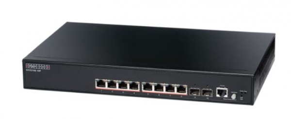 Edgecore Switch L2 8x GE + 2G SFP, PoE 125W, ECS2100-10P