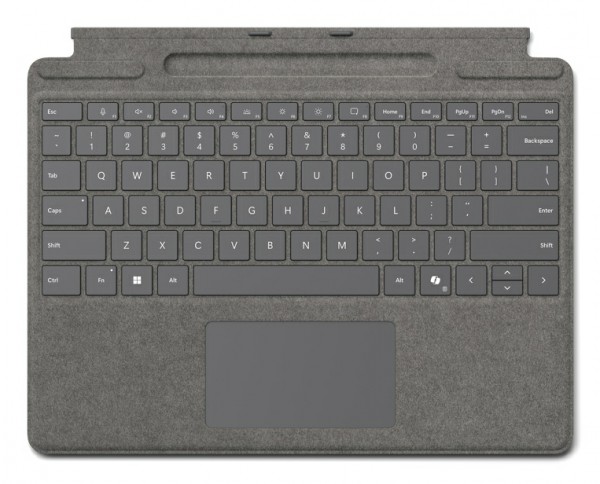 MS Surface Zubehör Type Cover für 8/9/10/11 Pro mit Pen Storage *platinum*