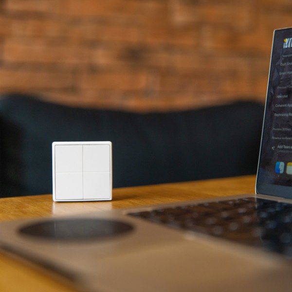 Shelly Blu Wall Switch 4, blanco