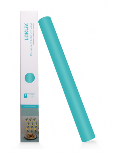 LOKLIK Vinilo adhesivo permanente Mate - Azul Tiffany - 30,5 x 180cm
