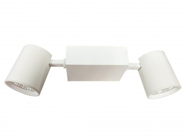 Synergy 21 Luminaria LED doble Serie Track 2x25W, blanco cálido