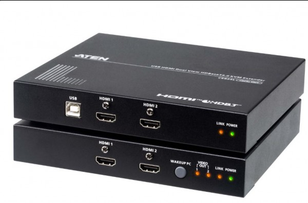 Aten CE824 Extensor KVM USB HDMI Dual view HDBaseT