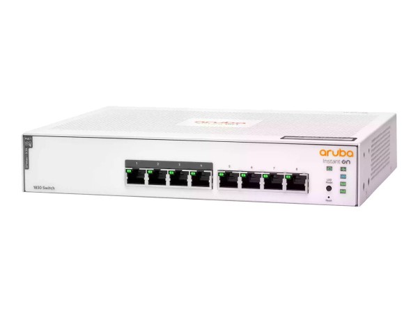 HP Switch 1000Mbit, 8xTP, 1830-8G-65W, POE