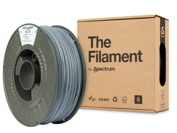 The Filament · PLA Fibra de carbono · Gris · 1.75mm · 1kg