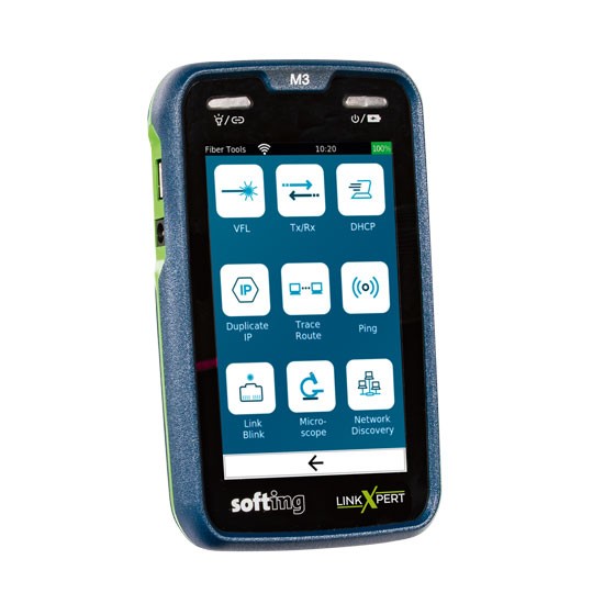 Softing, LinkXpert M3, Kupferkabel, Glasfaserkabel und WLAN Netzwerktester, *Promo bis 15.01.2026*,