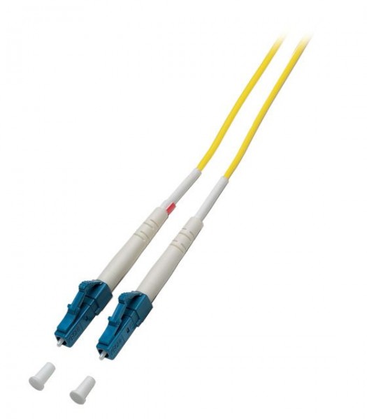 LWL-1-Faser-Patchk. 5mtr.LC-LC, 9/125um, OS2, AD=2mm, Achtung Simplex!